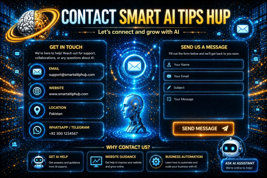 Contact Smart AI Tips Hub team