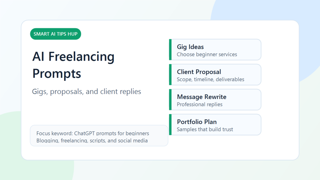 ChatGPT prompts for beginners to make money online in 2026