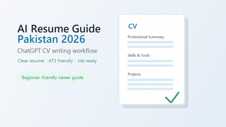 AI Resume Guide Pakistan: Powerful ChatGPT CV Writing 2026