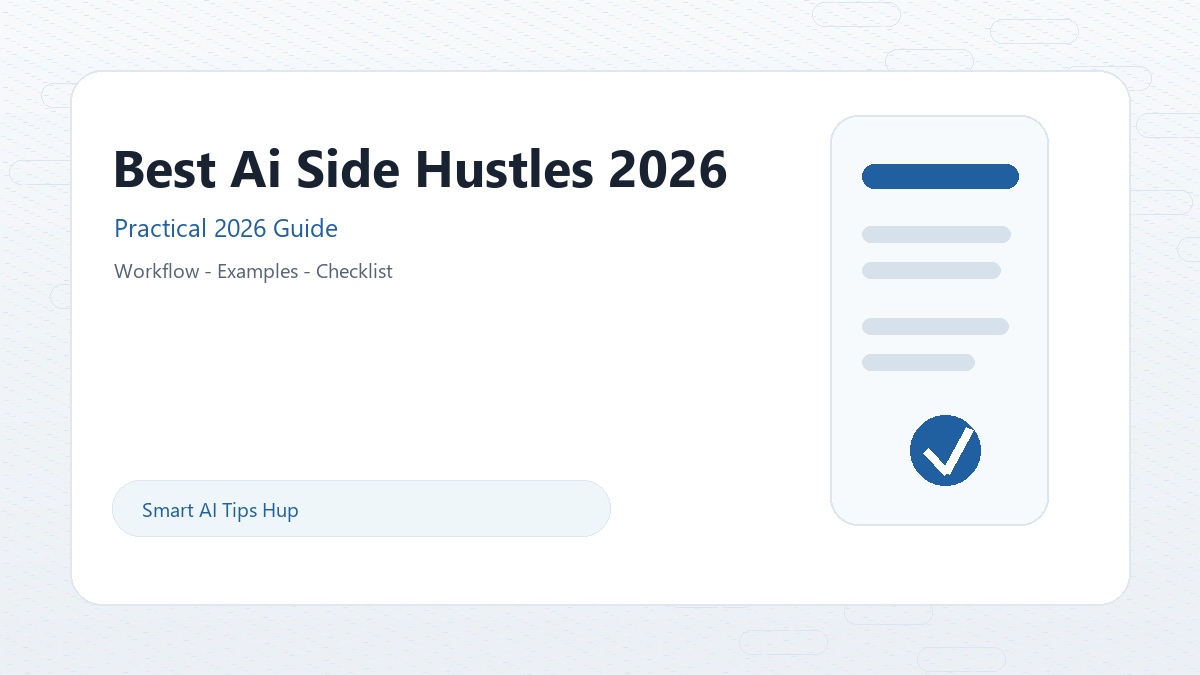 Best AI side hustles 2026 beginner friendly low startup cost