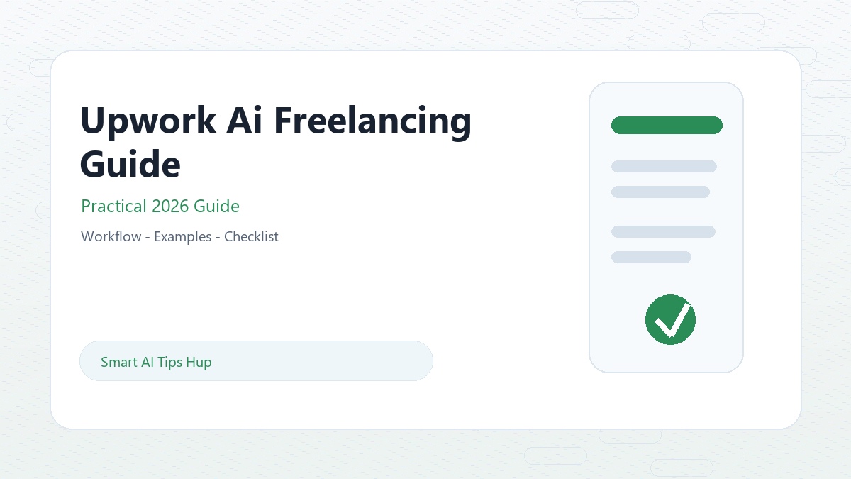 Upwork AI freelancing guide 2026 beginner roadmap